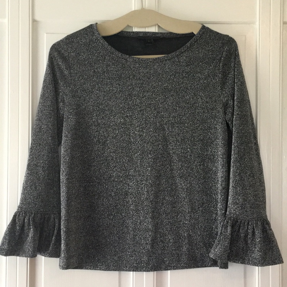 J. Crew size small silver sparkle top